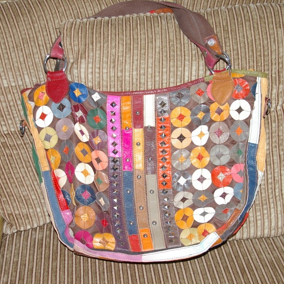 Charmés multicolor large handbag - Picture 1 of 8